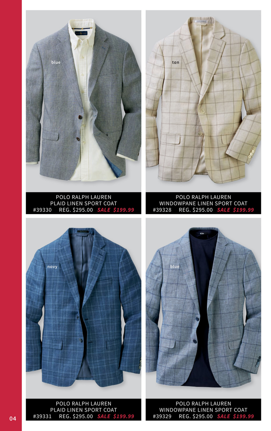 ralph lauren windowpane sport coat